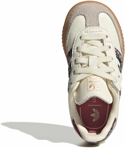 adidas Toddler Liberty Samba OG Shoes - Cream/Dual Magenta/Talc - View 2