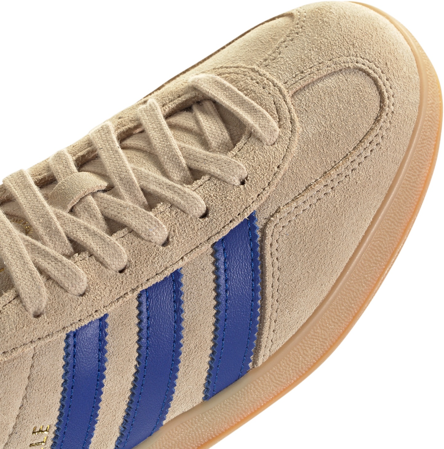 adidas Men's Gazelle Indoor Shoes - Beige/Royal Blue/White - View 8