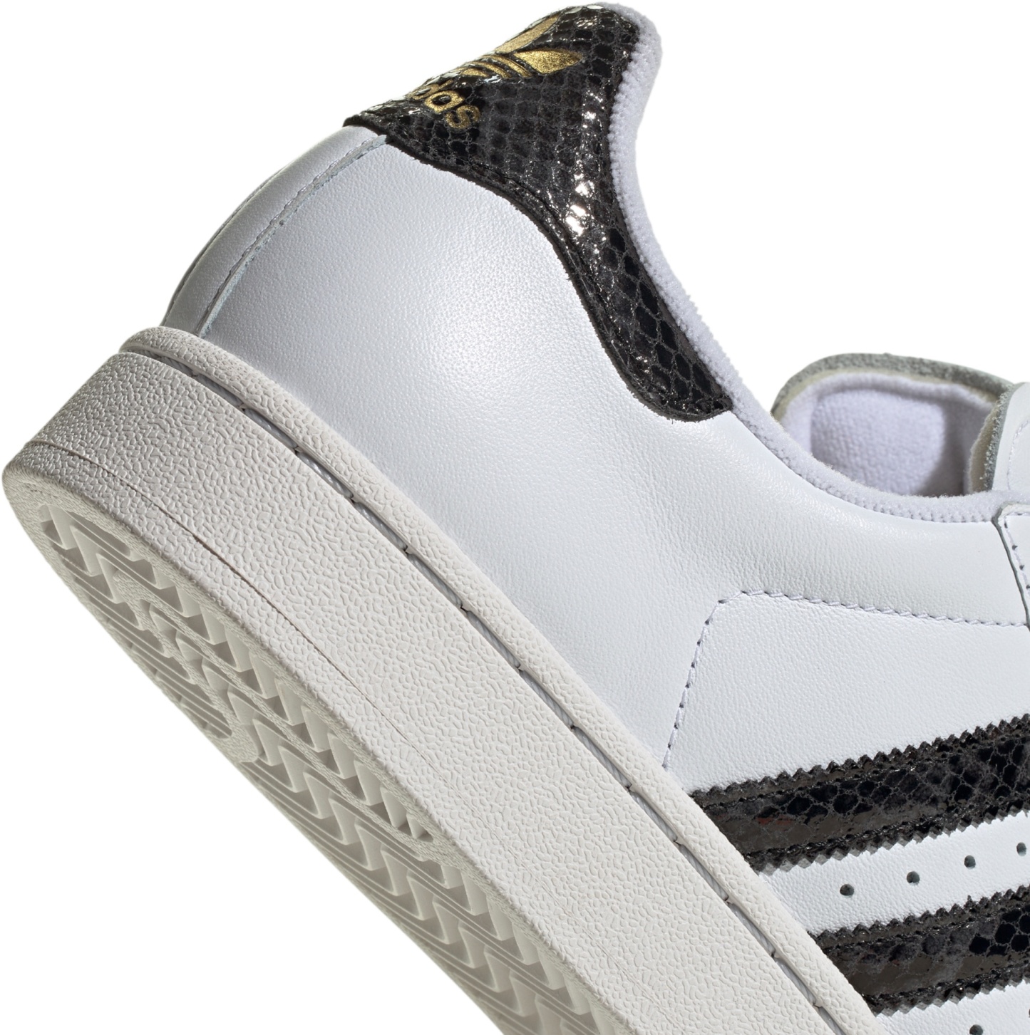 adidas Women's Superstar II Shoes - White/Grey Snakeskin - View 8