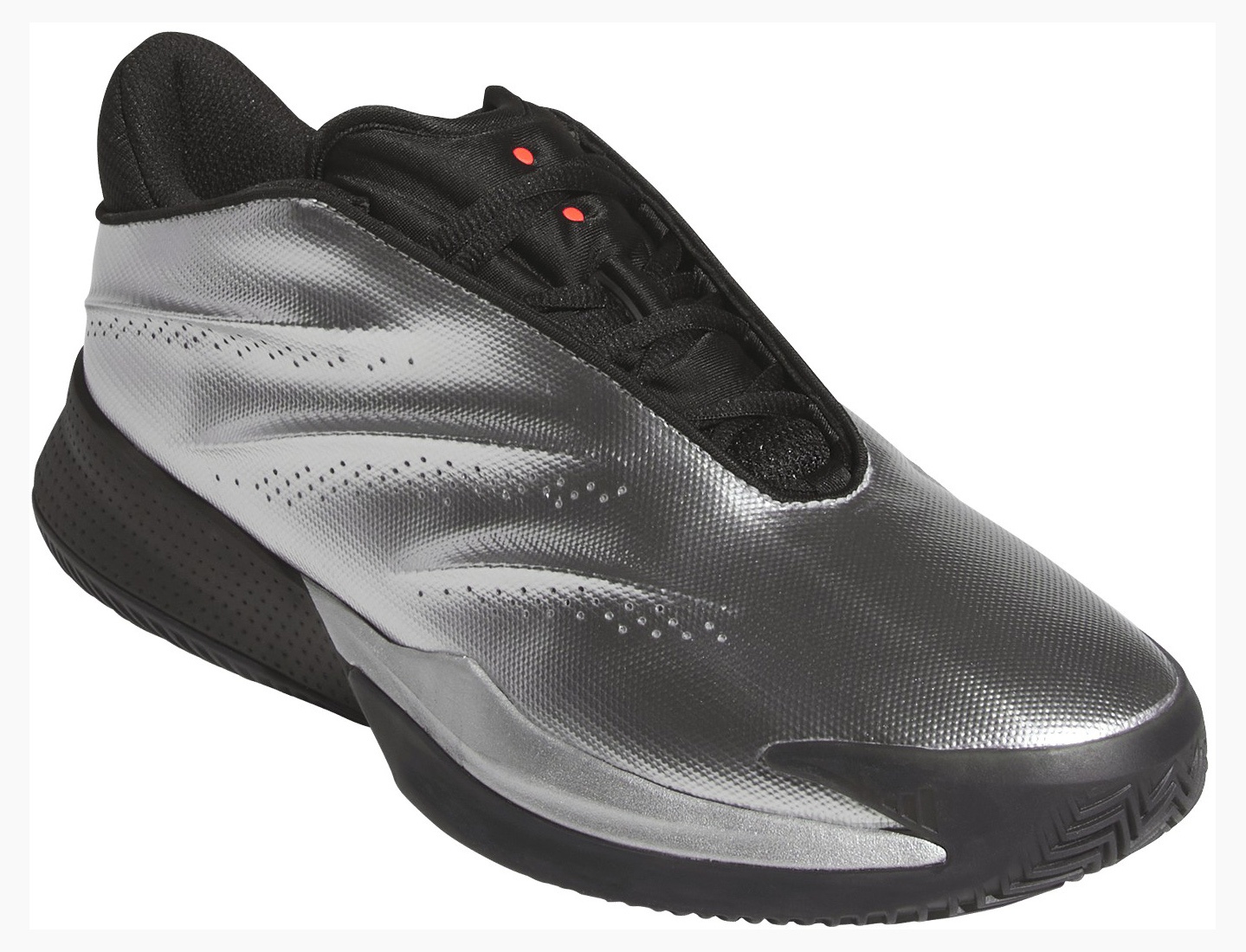 adidas Crazy Energy+ Basketball Shoes - Silver/Black/Red - View 5
