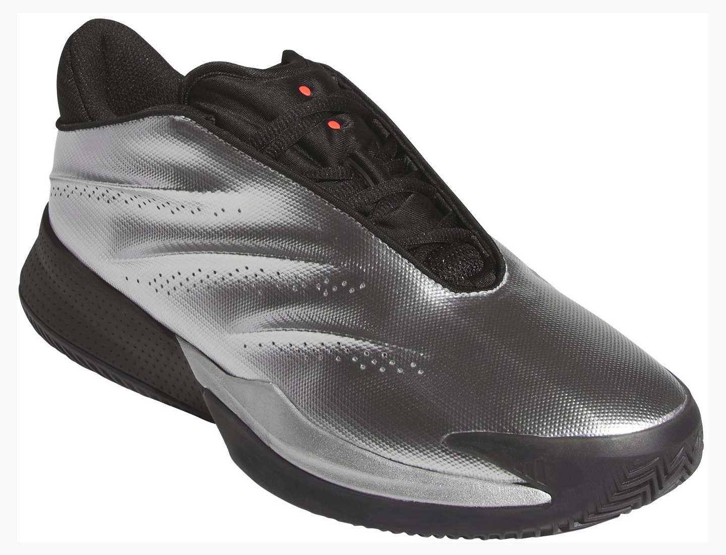 adidas Crazy Energy+ Basketball Shoes - Silver/Black/Red - View 5