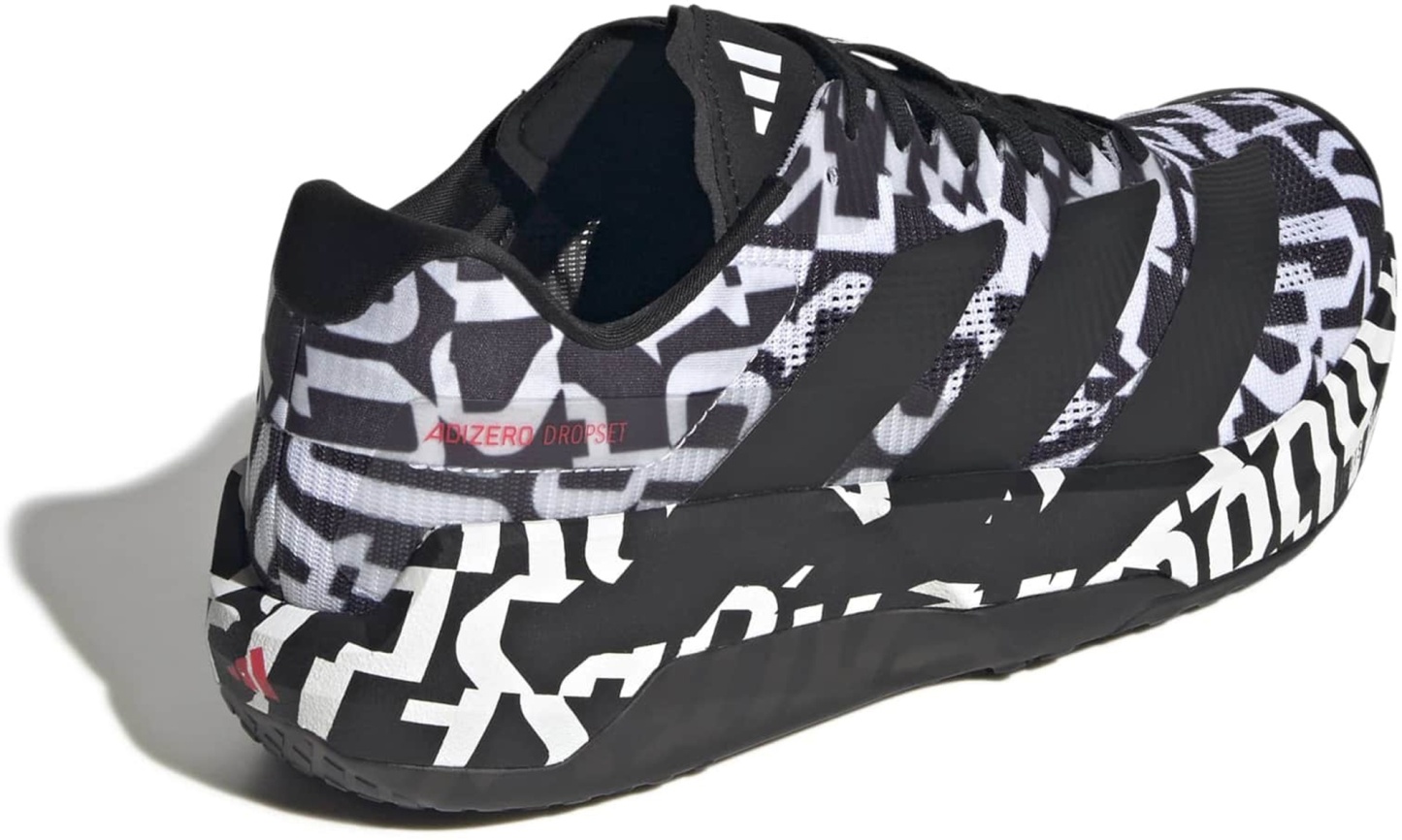 adidas Men's Adizero Dropset Pro Training Shoes - White/Black - View 5