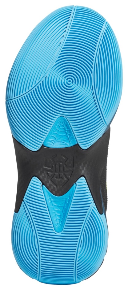adidas Kids' Grade School D.O.N. Issue #7 'Electric Blue' Basketball Shoes - Lucid Aquamarine/Core Black/Yellow - View 3