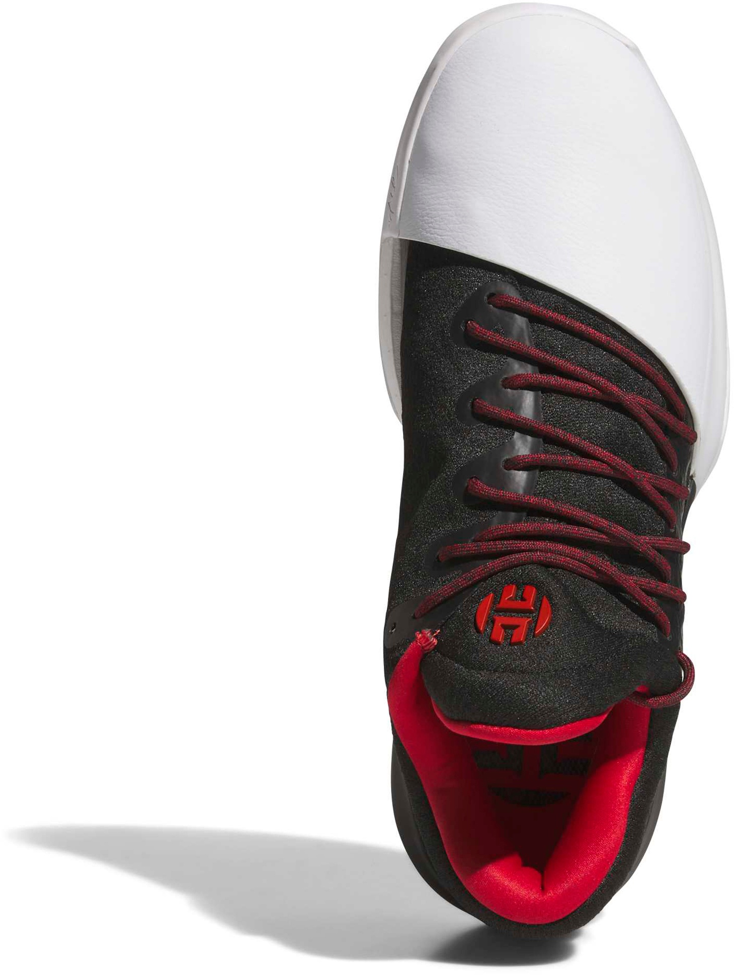adidas Harden Vol. 1 'Pioneer' Basketball Shoes - Core Black/Ftwr White/Better Scarlet - View 2