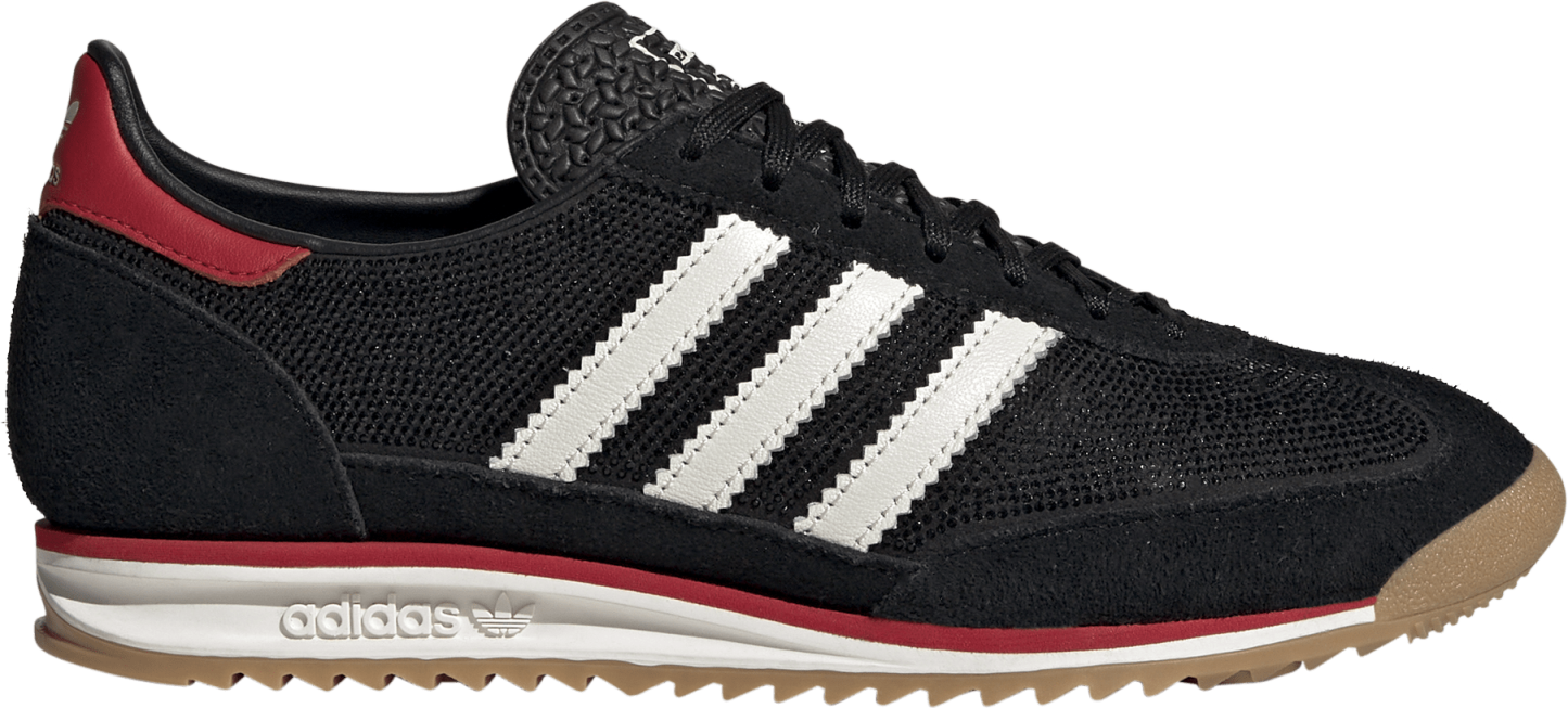 adidas Women's SL72 OG Shoes - Core Black/Off White/Better Scarlet - View 1