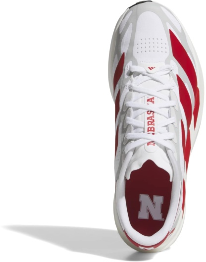 adidas Men's Adizero EVO SL EXO Nebraska Running Shoes - Ftwr White/Team Power Red/Core Black - View 3