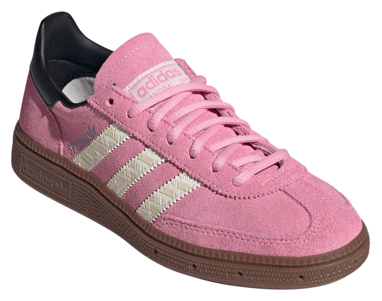 adidas Kids' Grade School Handball Spezial Shoes - Light Pink/Black/Gum - View 6