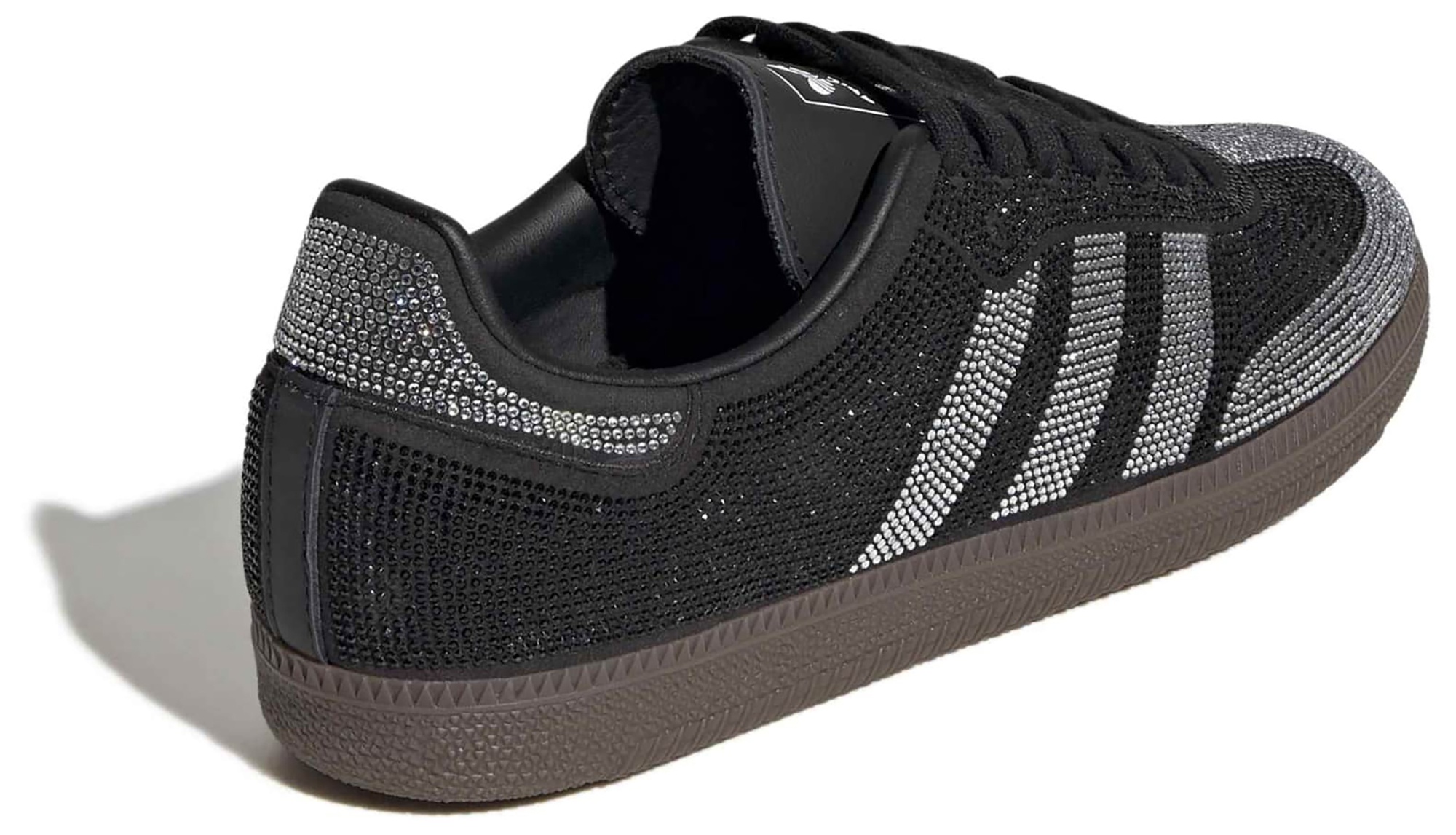 adidas Women's Samba OG Shoes - Rhinestone Black/White - View 5