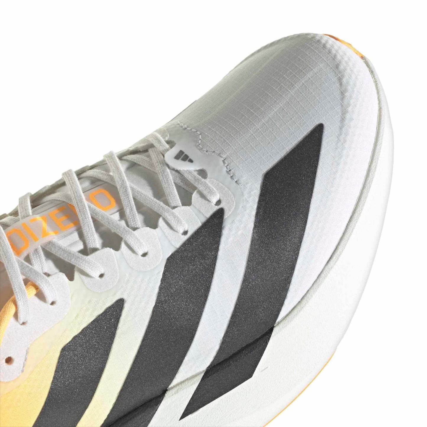 adidas Men's Adizero EVO SL Woven Running Shoes - Crystal/Lucid Tangerine/Iron - View 7