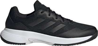 adidas Men's Gamecourt 2 Tennis Shoes - Black/Black/Grey - View 1