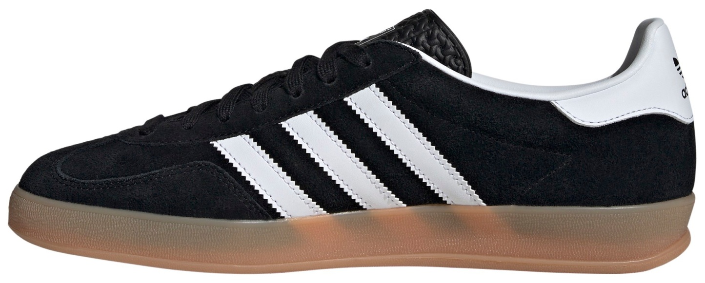 adidas Men's Gazelle Indoor Shoes - Black/White/Gum - View 4