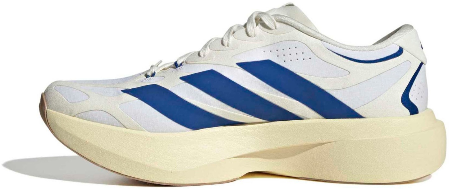 adidas Men's Adizero EVO SL EXO Suede Running Shoes - White/Cllegte Royal/Clear Sky - View 4