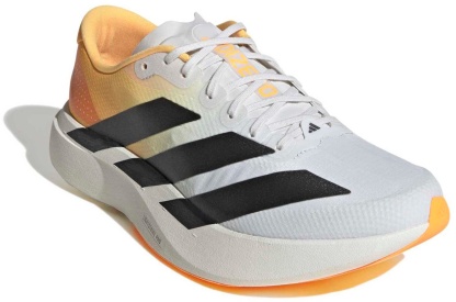 adidas Men's Adizero EVO SL Woven Running Shoes - Crystal/Lucid Tangerine/Iron - View 5