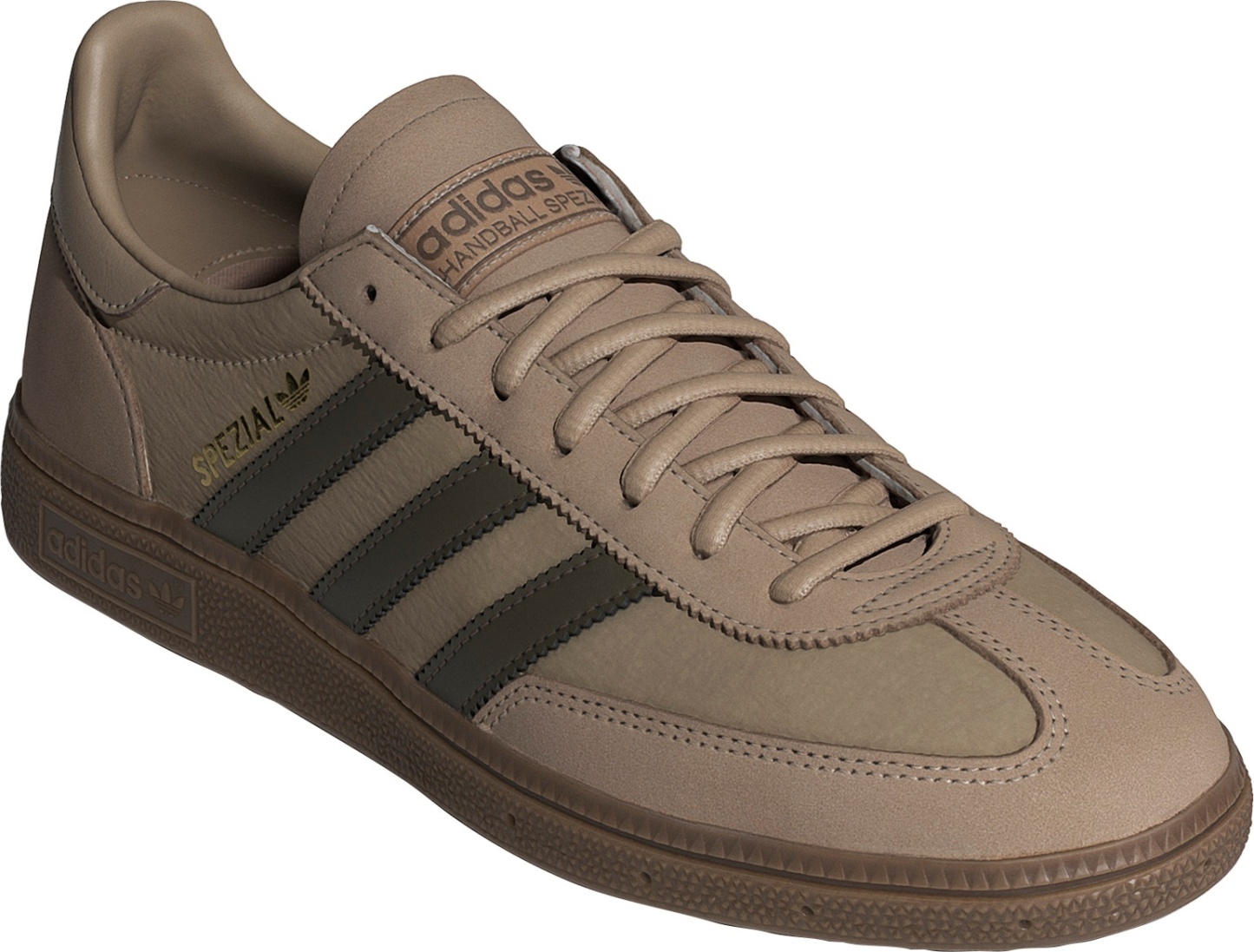 adidas Men's Handball Spezial Shoes - Khaki/Brown - View 5
