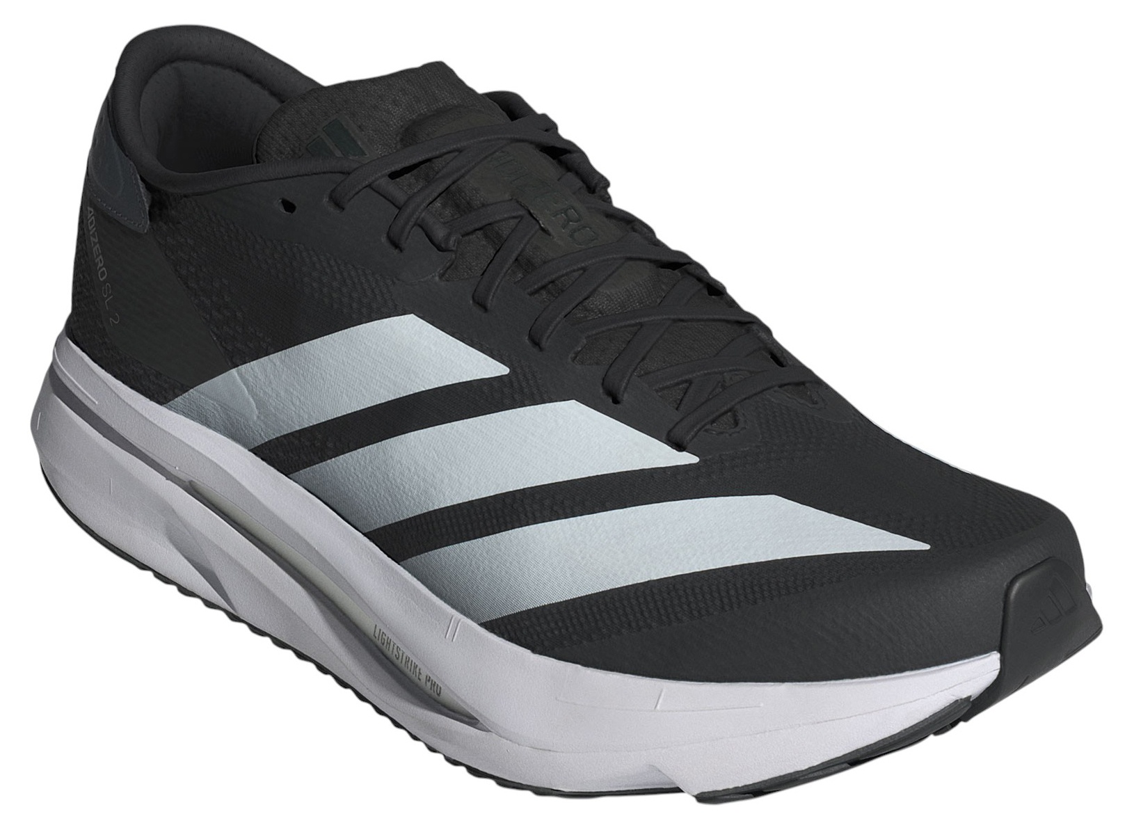 adidas Men's Adizero Sl2 Running Shoes - Black/White/Grey - View 5