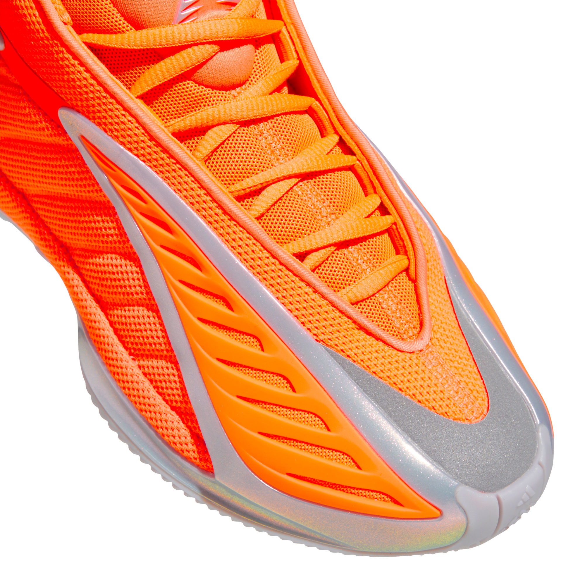 adidas Kids' Grade School Anthony Edwards 2 'All-Star' Basketball Shoes - Orange/Silver - View 9
