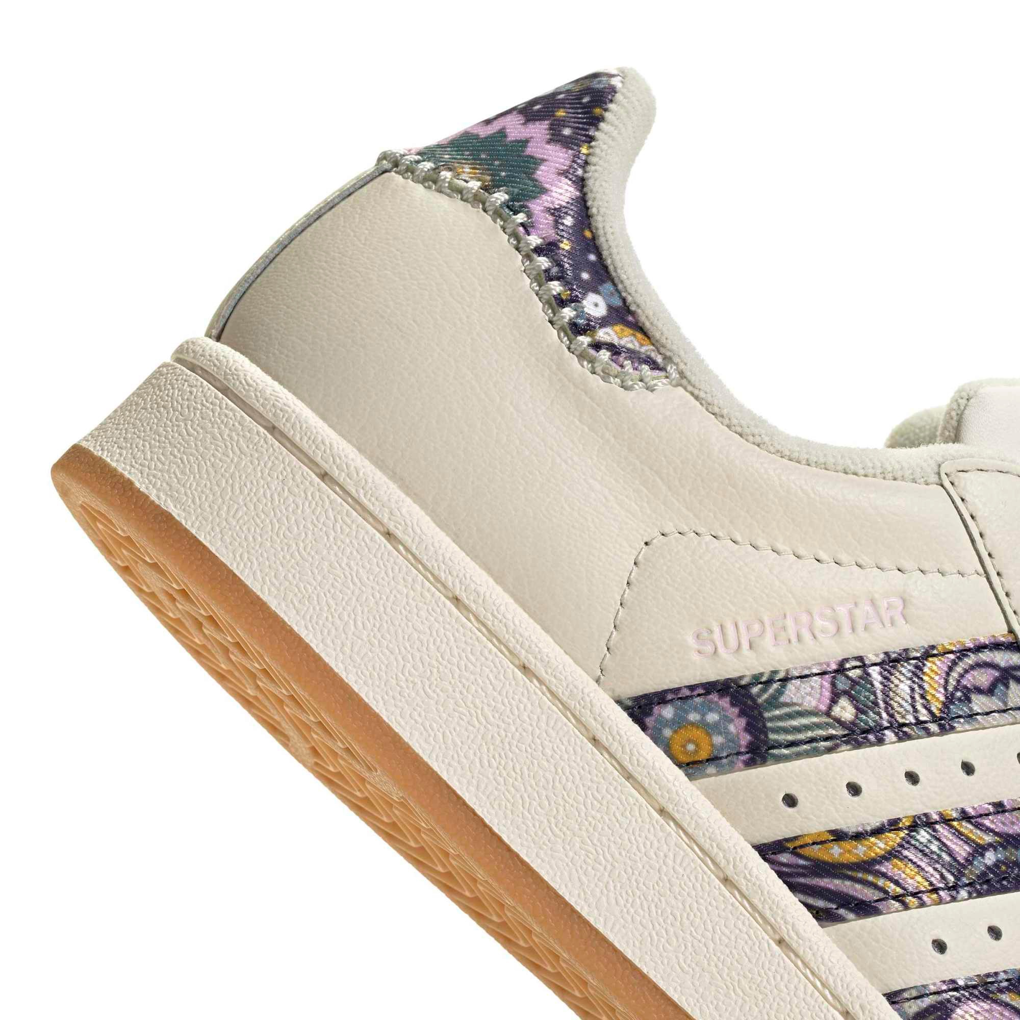 adidas Kids' Grade School Superstar II Shoes - Core White/Orchid Fusion/Gum 1 - View 7
