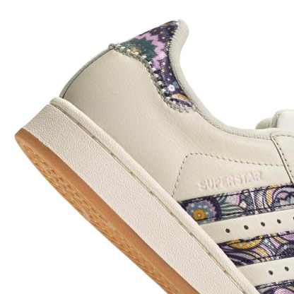 adidas Kids' Grade School Superstar II Shoes - Core White/Orchid Fusion/Gum 1 - View 7