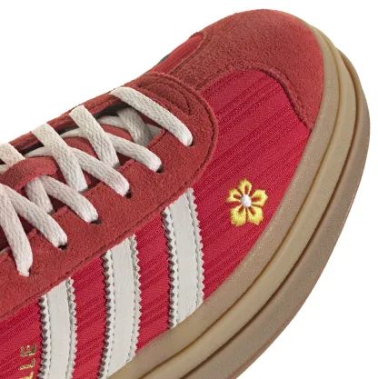 adidas Originals Women's Gazelle Bold Shoes - Better Scarlet/Off White/Eqt Yellow - View 7