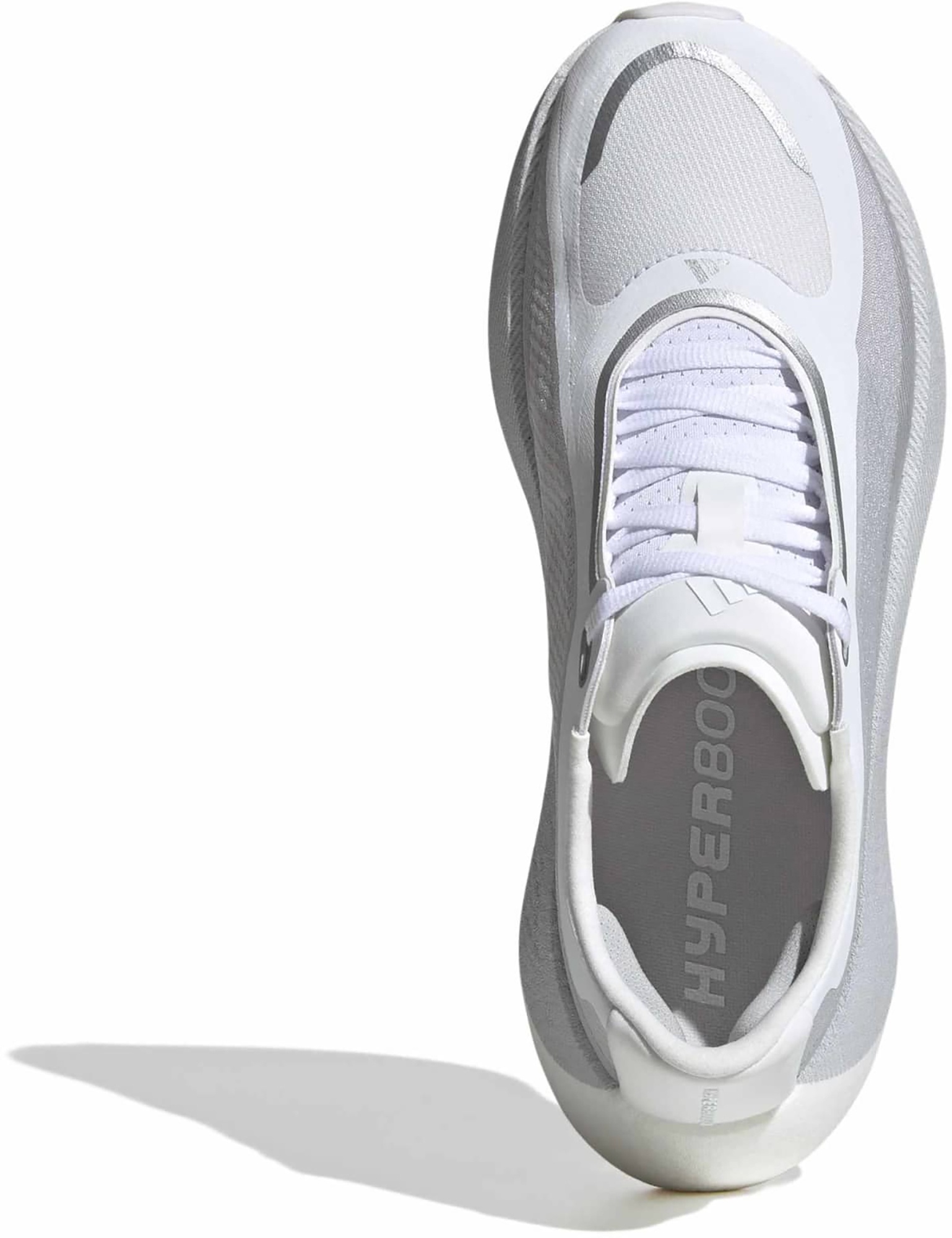 adidas Women's Hyperboost Edge Running Shoes - White/Grey/Silver - View 3