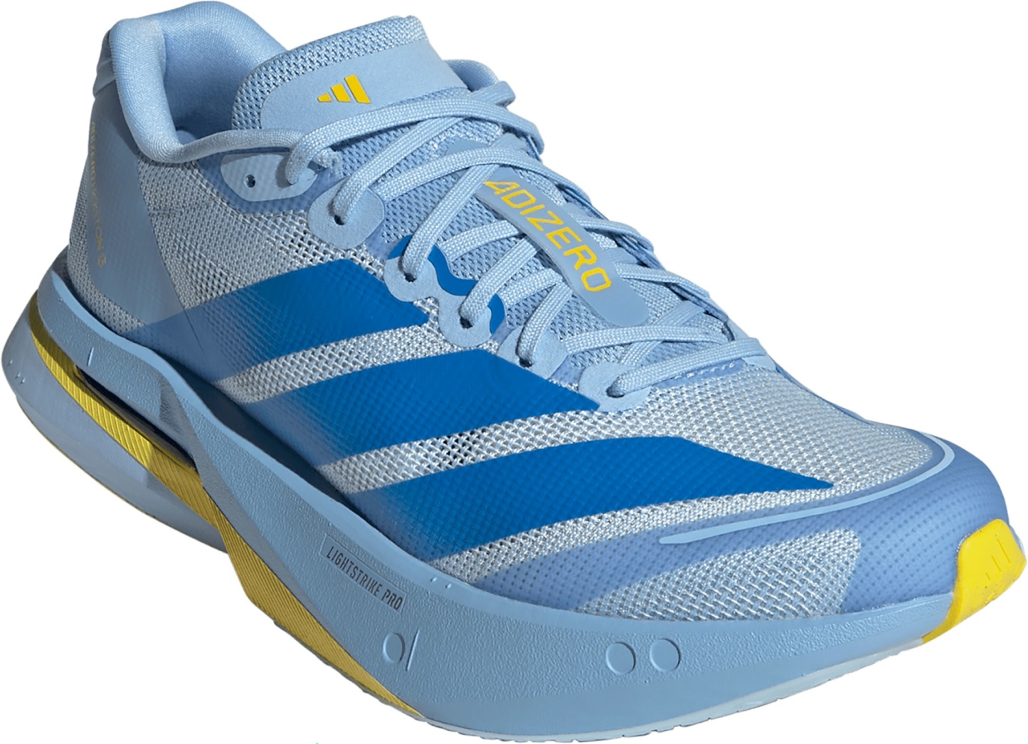 adidas Women's Adizero Boston 13 Running Shoes - Blue/Yellow - View 5