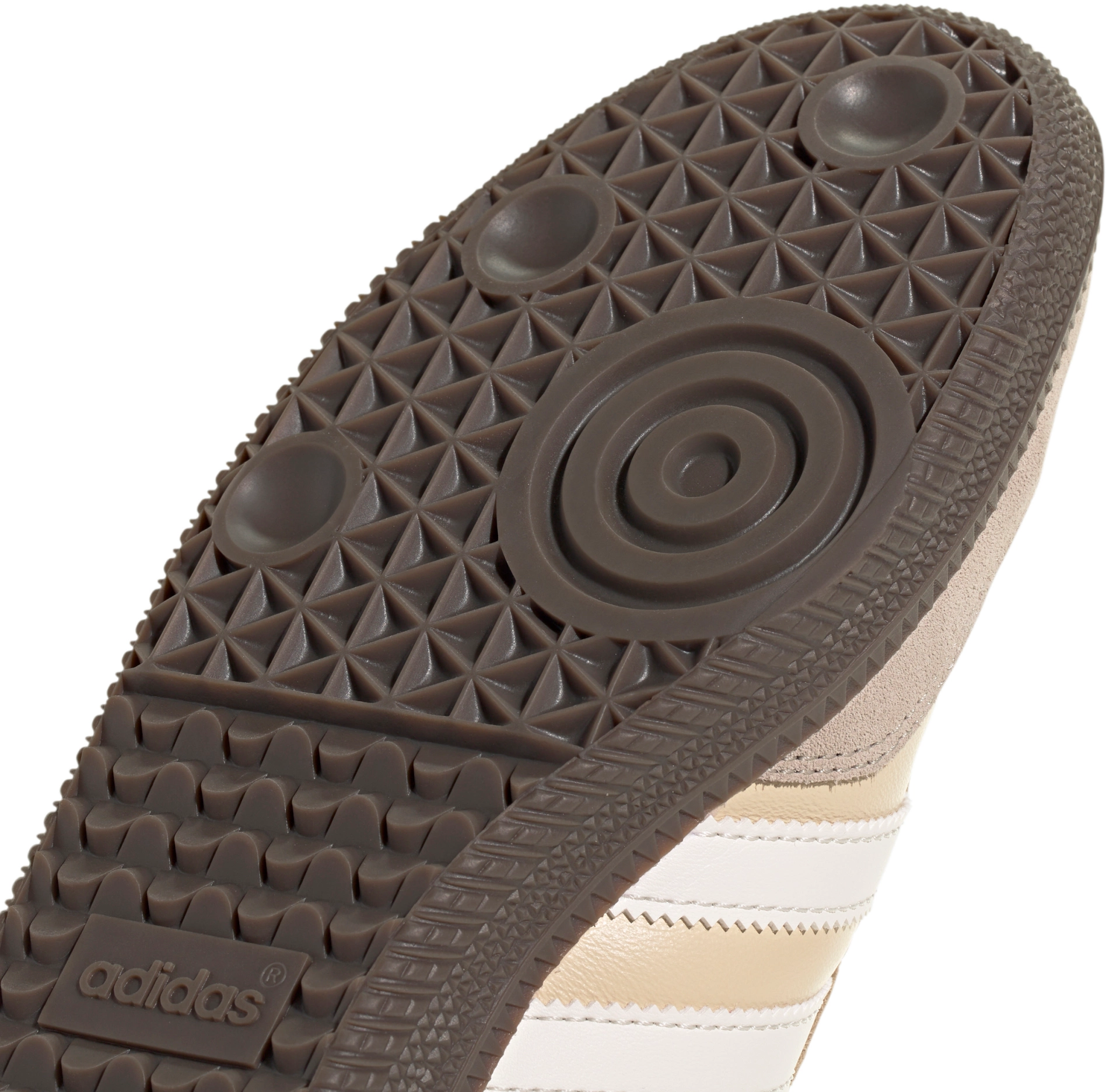 adidas Samba OG Shoes - Sand Strata/White/Gum - View 8