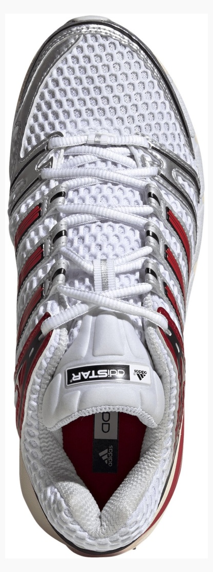 adidas Men's Adistar Control 5 Shoes - Ftwr White/Better Scarlet/Dash Grey - View 2