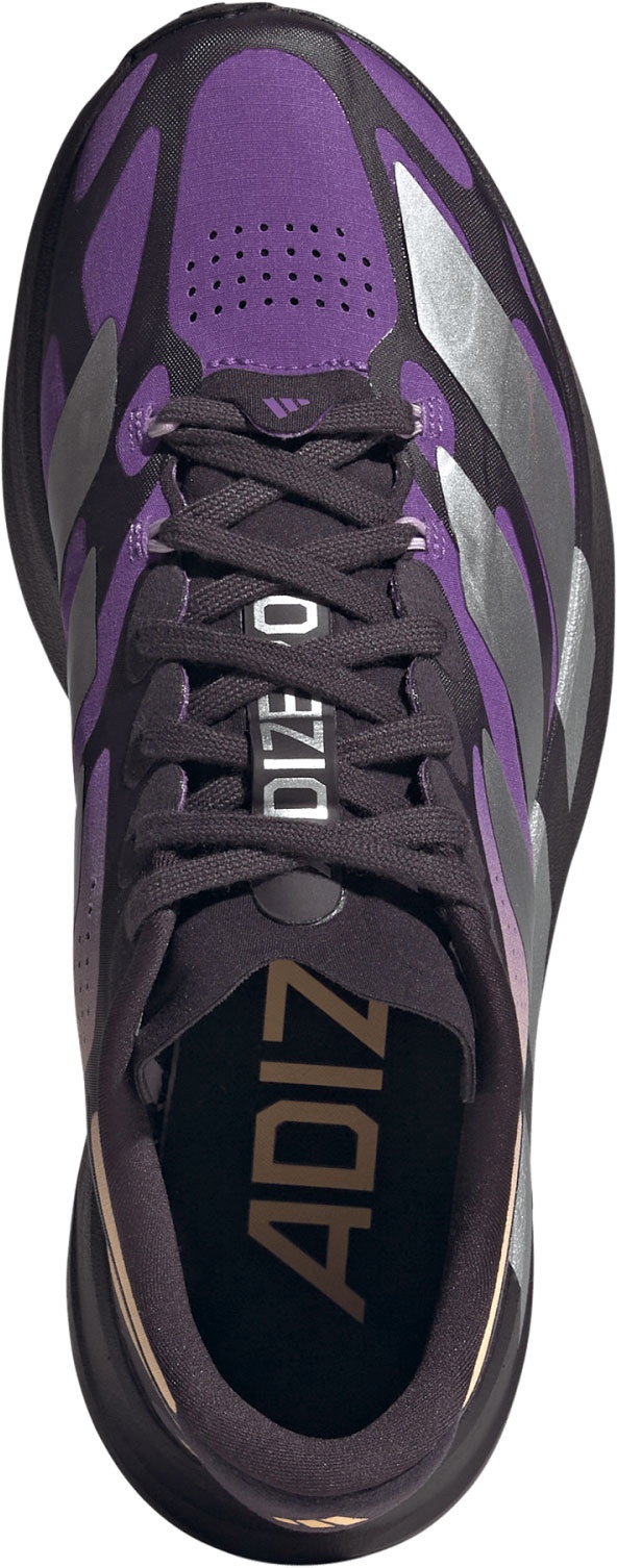 adidas Women's Adizero EVO SL EXO  Running Shoes - Aurora Black/Silver Met./Active Purple - View 2