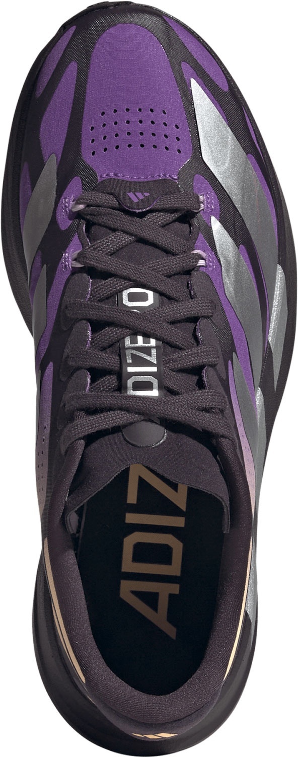 adidas Women's Adizero EVO SL EXO  Running Shoes - Aurora Black/Silver Met./Active Purple - View 2