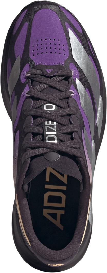 adidas Women's Adizero EVO SL EXO  Running Shoes - Aurora Black/Silver Met./Active Purple - View 2
