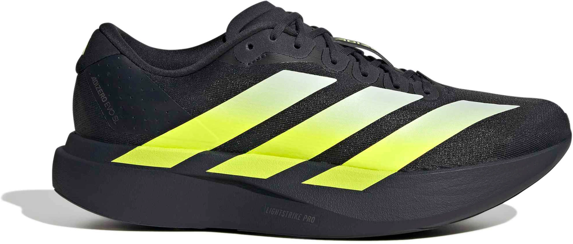 adidas Men's Adizero EVO SL EXO Running Shoes - Night Grey/Solar Yellow/Grey - View 1