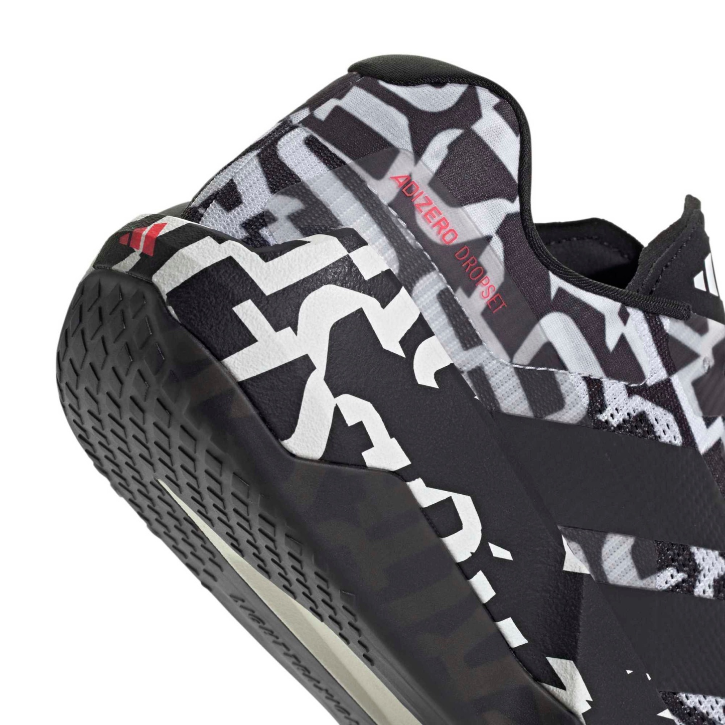 adidas Men's Adizero Dropset Pro Training Shoes - White/Black - View 8