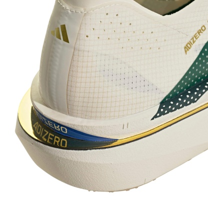 adidas Men's Adizero Adios Pro 5 Running Shoes - Off White/Collegiate Green/Team Royal Blue - View 8