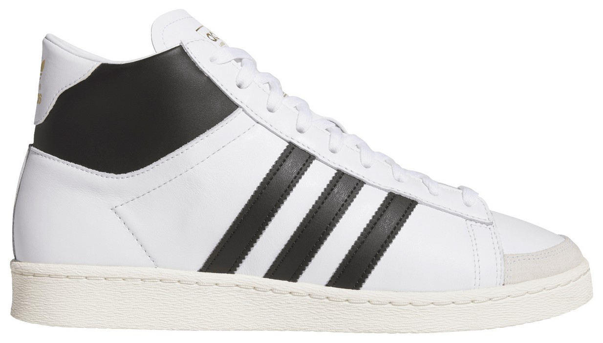 adidas Adult Jabbar Hi Shoes - Ftwr White/Core Black/Off White - View 1