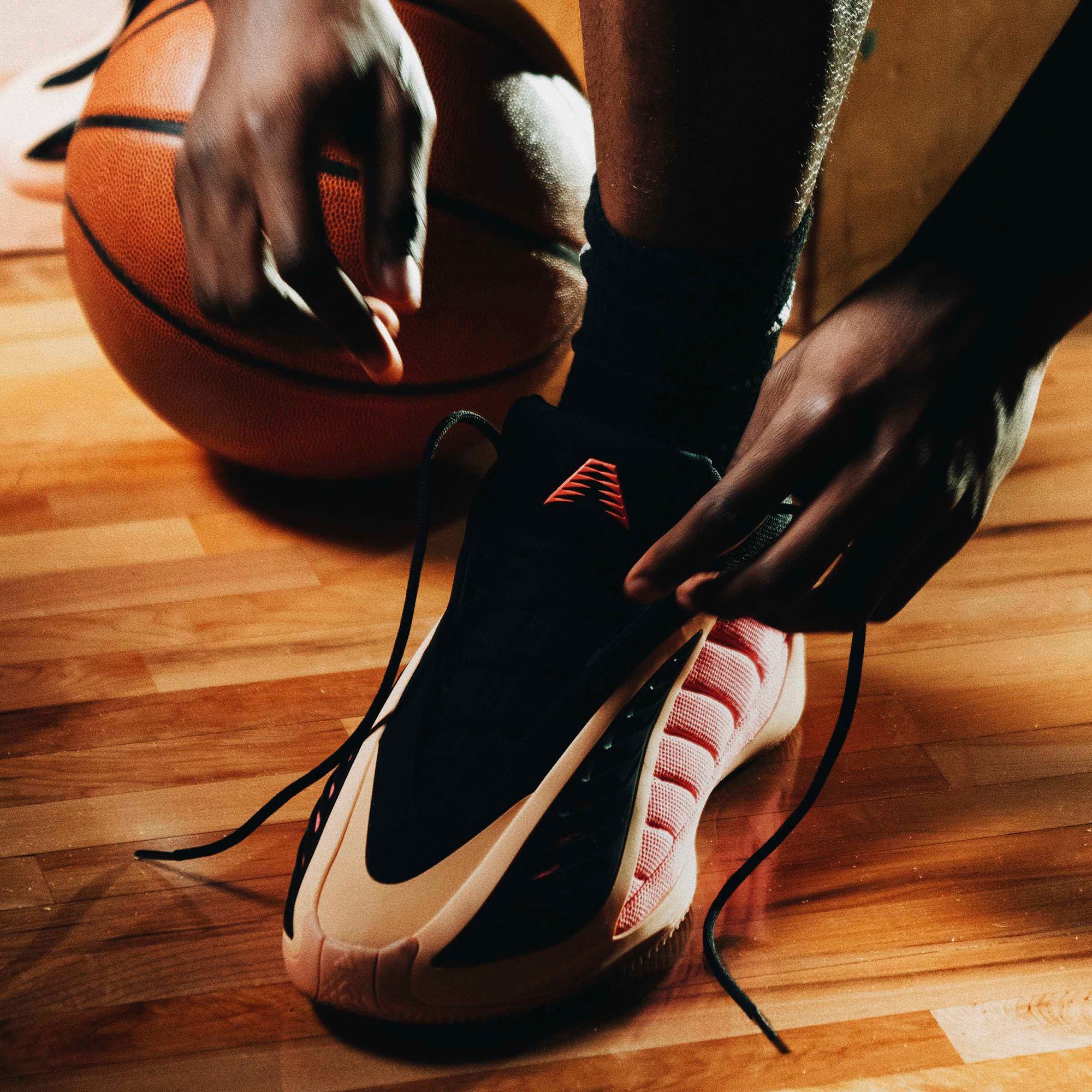 adidas Anthony Edwards 2 'With Love' Basketball Shoes - Black/Red/Orange - View 3
