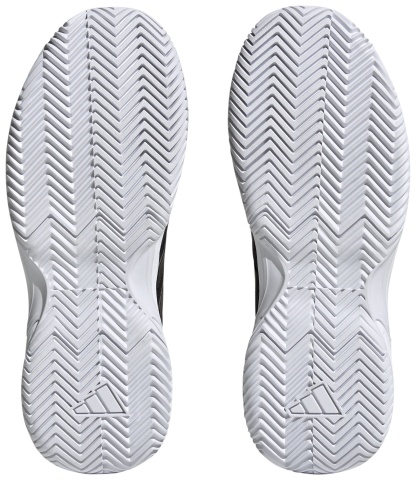 adidas Women's GameCourt 2 Tennis Shoes - Black/Silver - View 3
