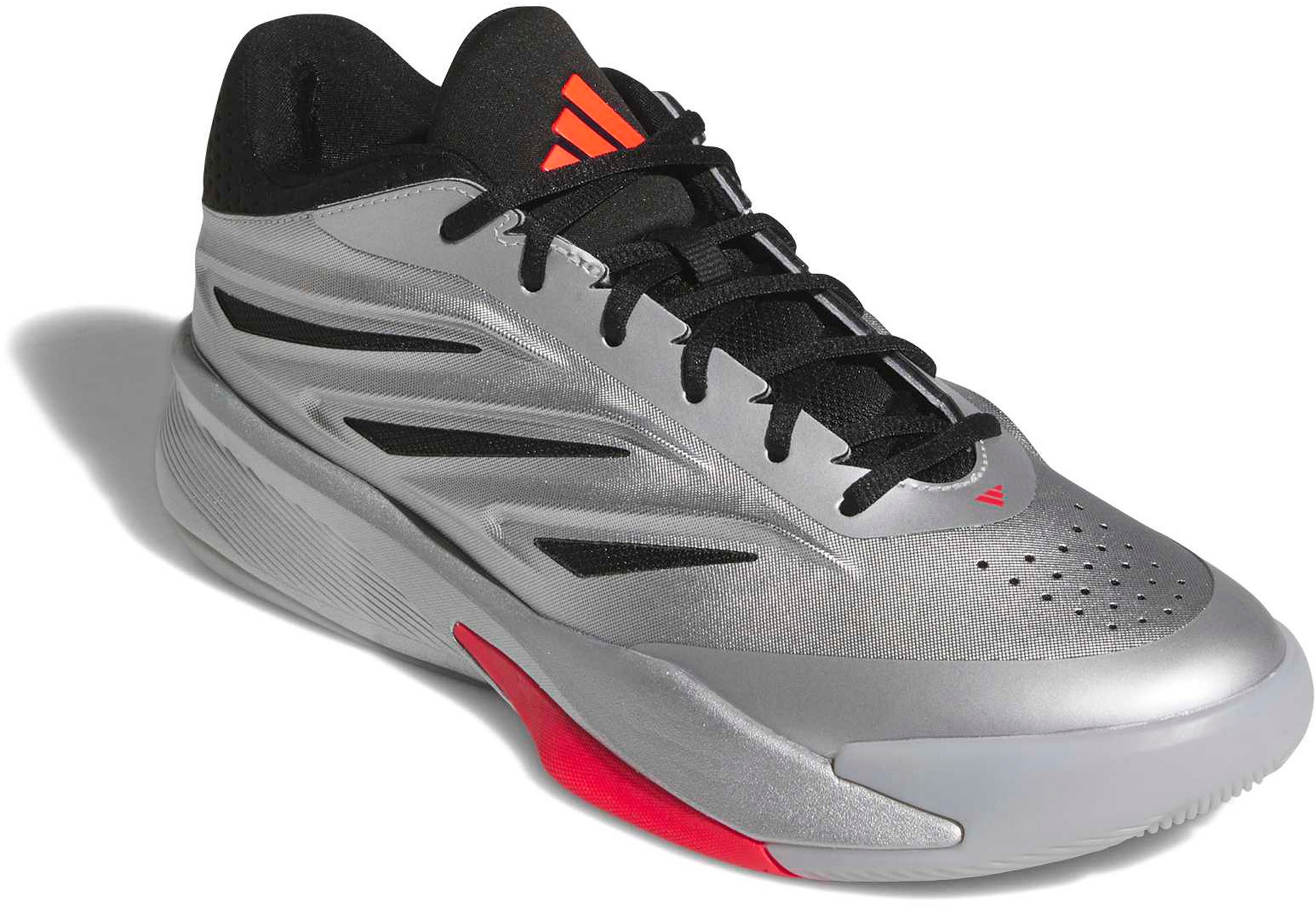 adidas Men's Crazy Energy Shoes - Silver Met./Core Black/Lucid Red - View 6