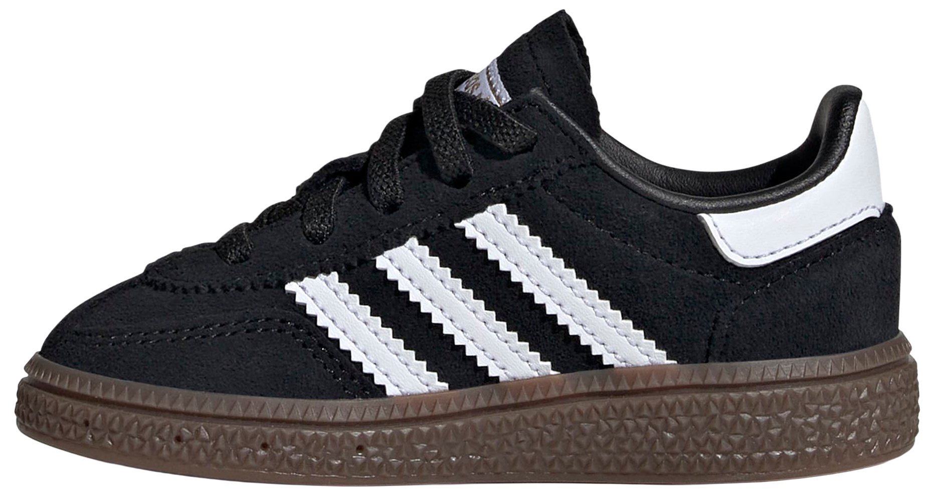 adidas Toddler Handball Spezial Comfort Closure Elastic Lace Shoes - Black/White/Gum - View 5