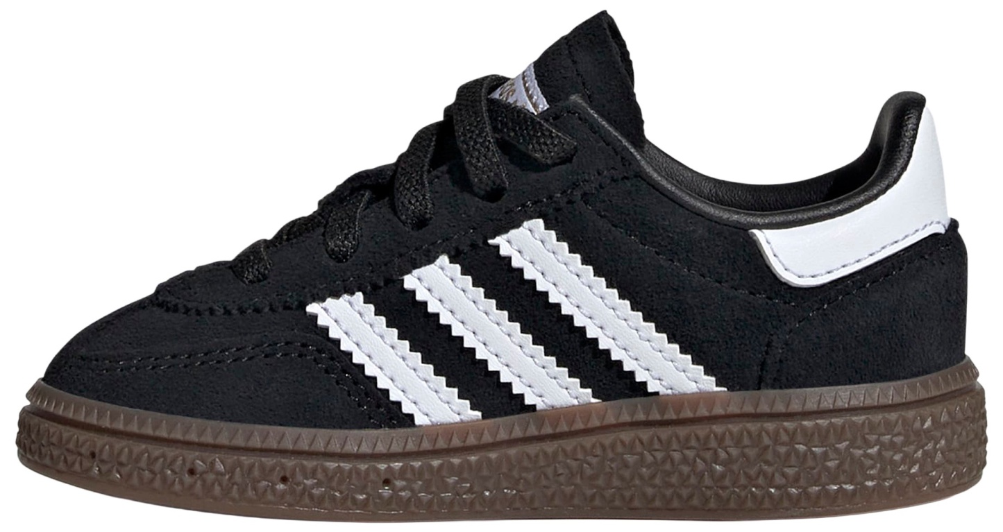 adidas Toddler Handball Spezial Comfort Closure Elastic Lace Shoes - Black/White/Gum - View 5