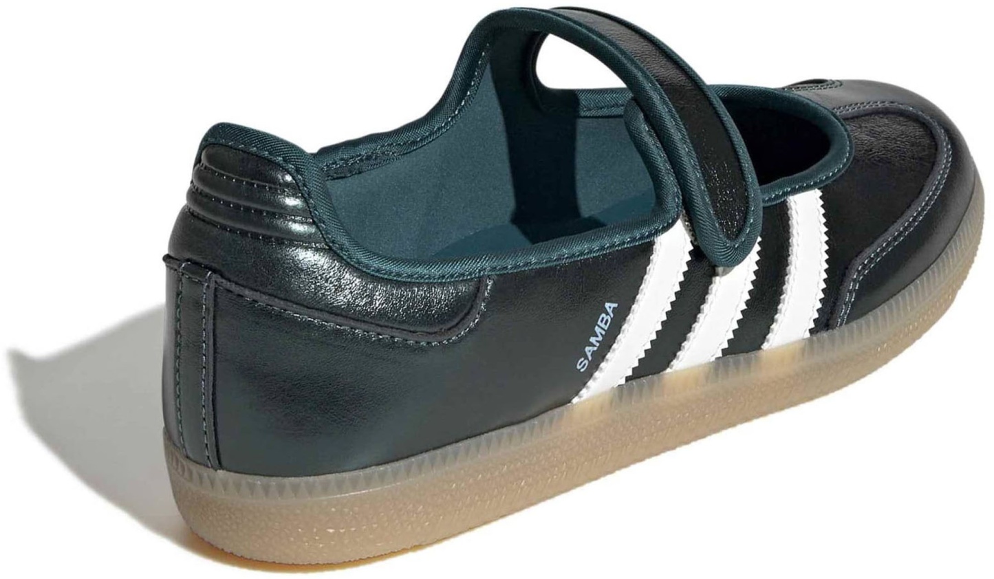 adidas Women's Samba Jane Shoes - Rich Green/Off White/Gum4 - View 5