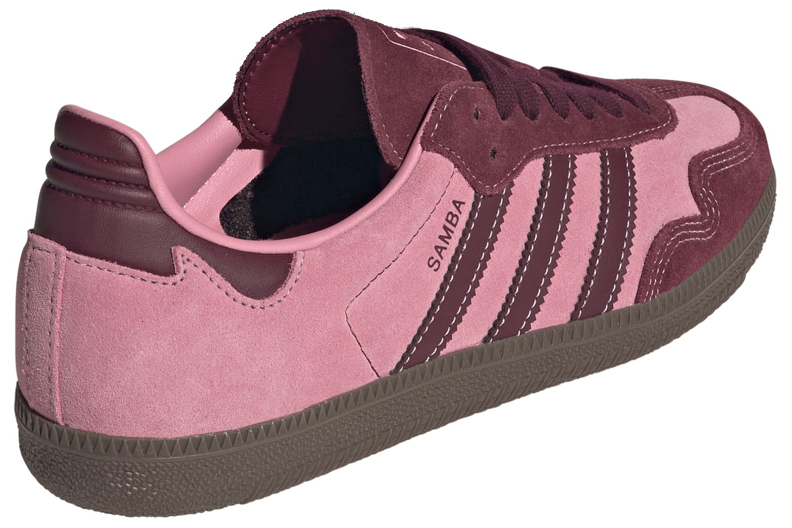 adidas Women's Samba OG Shoes - Pink Spark/Shadow Red - View 6