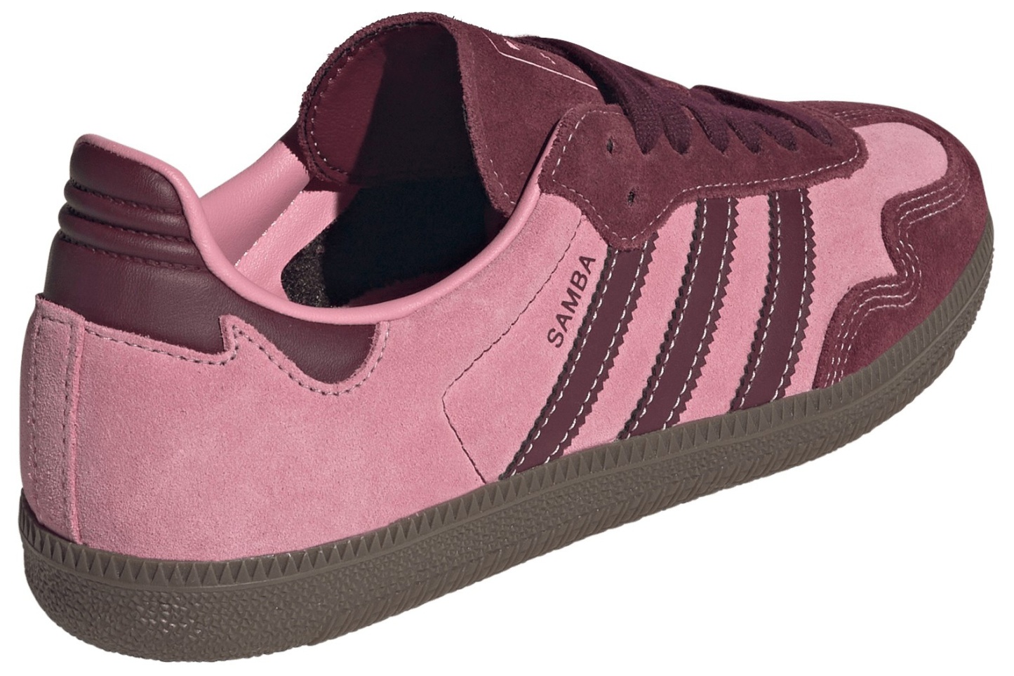 adidas Women's Samba OG Shoes - Pink Spark/Shadow Red - View 6