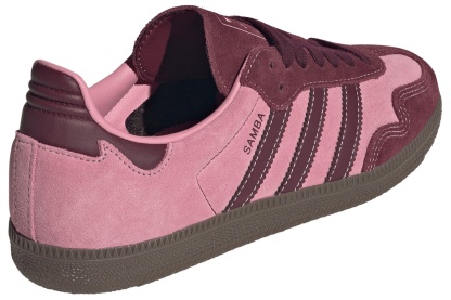 adidas Women's Samba OG Shoes - Pink Spark/Shadow Red - View 6