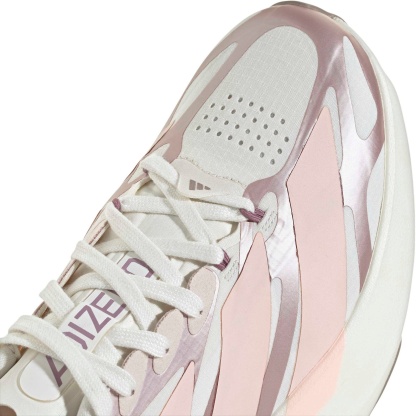 adidas Women's Adizero EVO SL EXO  Running Shoes - White/Blush Pink - View 7