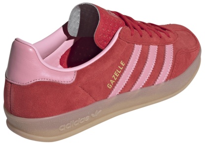 adidas Women's Gazelle Indoor Shoes - Better Scarlet/Light Pink/Gum4 - View 6