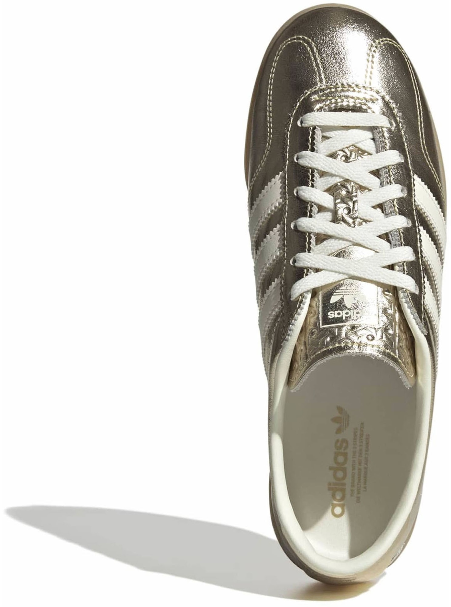 adidas Originals Women's Gazelle Lo Pro Shoes - Gold Mtlc/Off White/Gum 3 - View 2