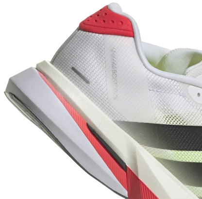 adidas Women's Adizero Boston 13 Running Shoes - White/Black/Red - View 8