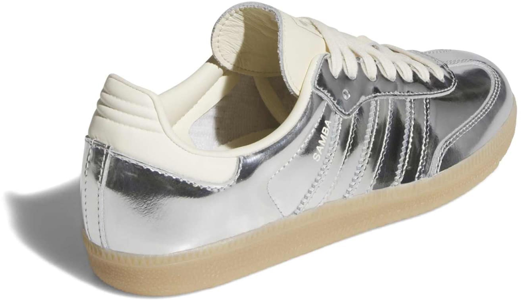 adidas Women's Samba OG Shoes - Crackle Metallic Silver - View 5