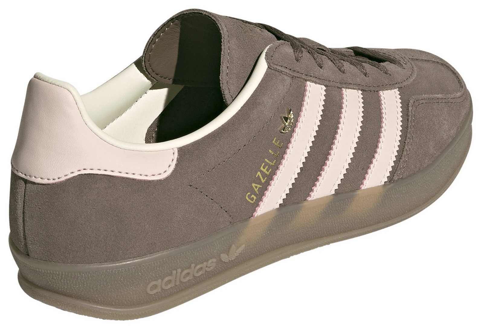 adidas Women's Gazelle Indoor Shoes - Earth Strata/Wonder Quartz/Gum5 - View 5