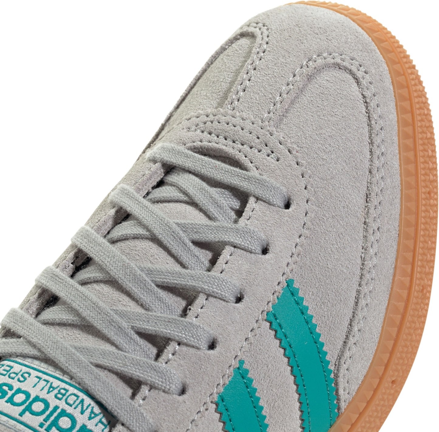 adidas Kids' Grade School Handball Spezial Shoes - Grey/Teal - View 8